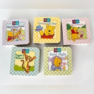 Vintage 1999 Winnie the Pooh Board Books Set of 5 POOH